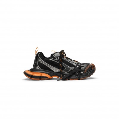BALENCIAGA 3 XL BLACK ORANGE GREY MESH AND POLYURETHANE 734731W3XL31178